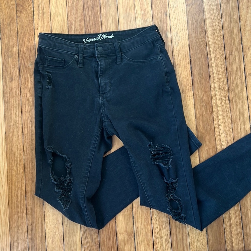 Target black ripped skinny jeans